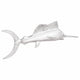 Scultura Vidaxl argento 91 x 8 x 26 cm alluminio