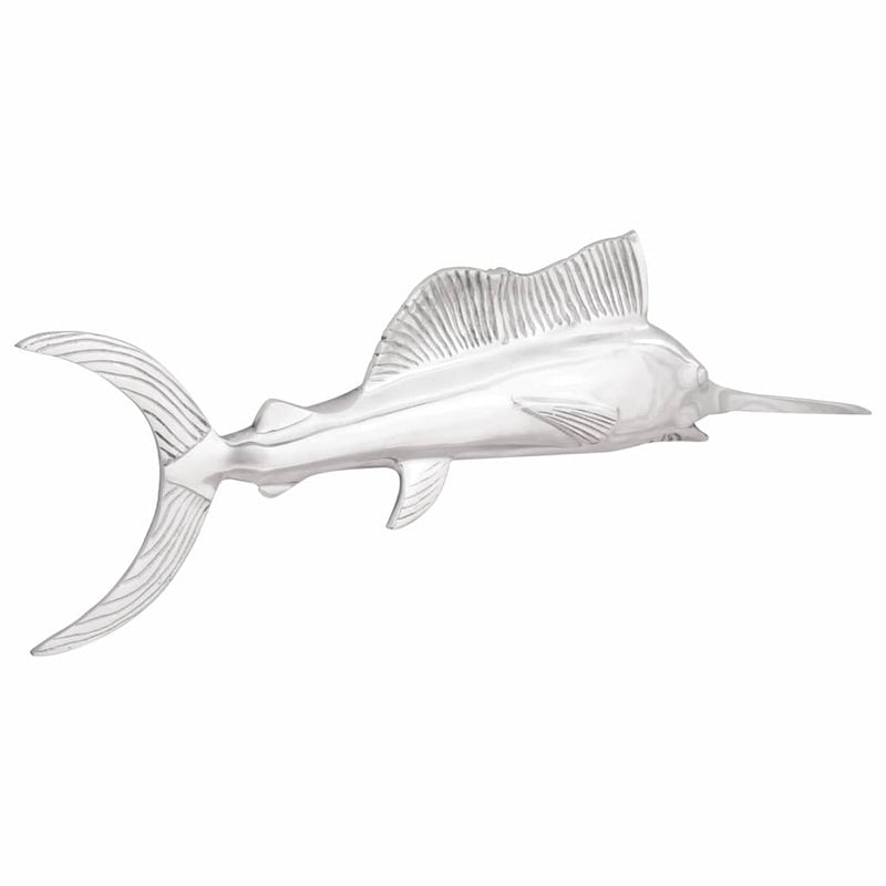Vidaxl sculptuur zilver 91 x 8 x 26 cm aluminium