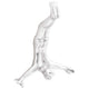 Scultura Vidaxl argento 22 x 8 x 25 cm alluminio