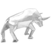 Vidaxx scultura toro argento 74 x 23 x 39 cm alluminio