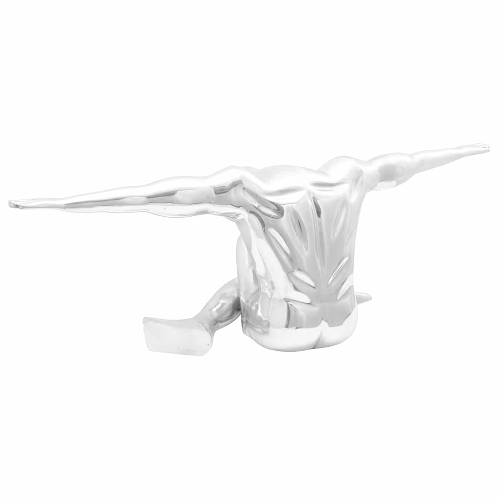 Vidaxl escultura plata 91,5 x 32 x 33 cm aluminio