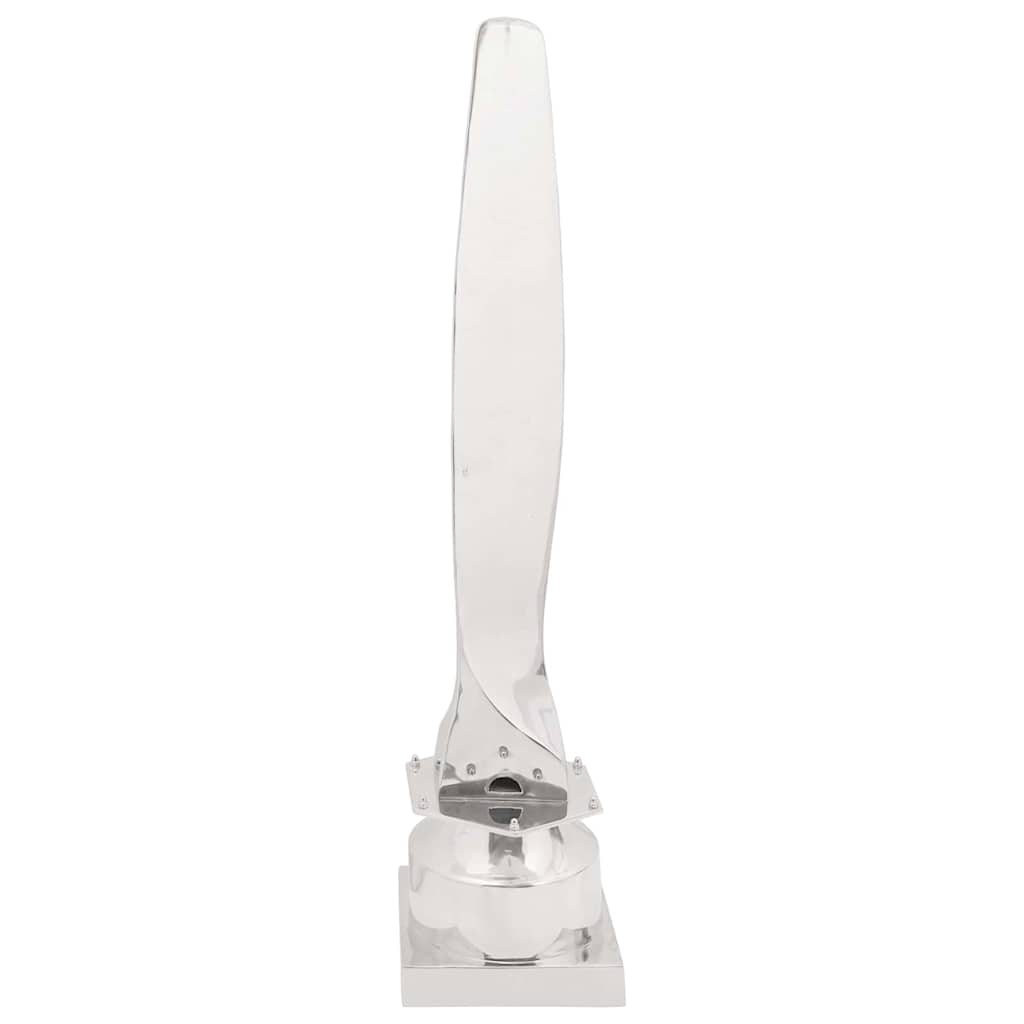 Vidaxl scultura argento 26 x 26 x 110 cm alluminio