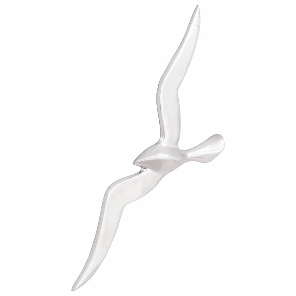 VidaXL gaviota 2uds aluminio plateado