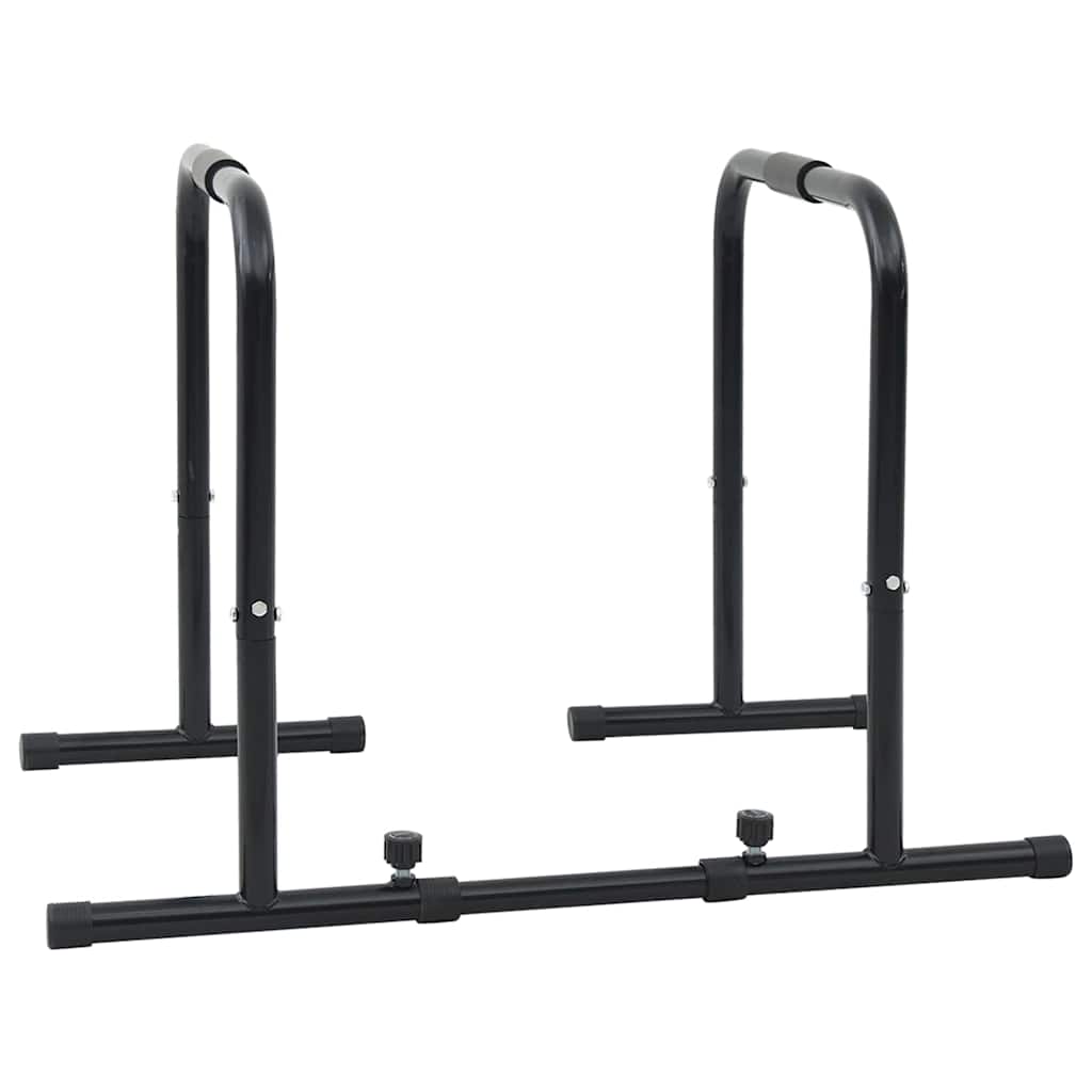 Vidaxl dip bar zwart 116 x 66 x 74,5 cm gepoedercoat staal