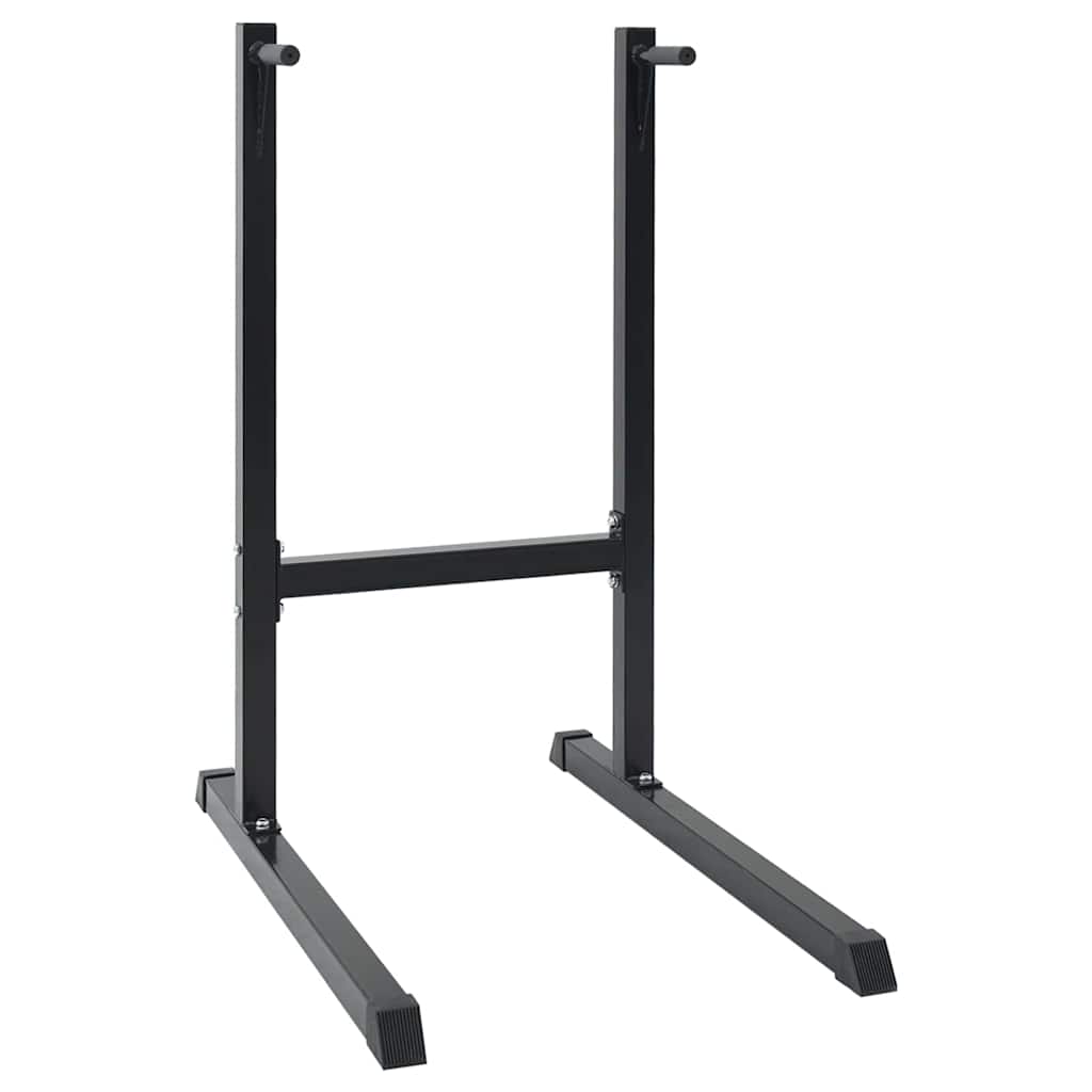 Vidaxl dip station zwart 103.5 x 66.5 x 121.5 cm gepoedercoat staal
