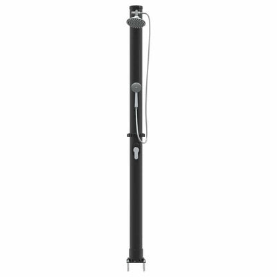 Vidaxl buitenzonne-douche zwart 217 cm pvc en aluminium