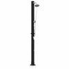 Doccia solare da esterno Vidaxx nera 217 cm in PVC e alluminio