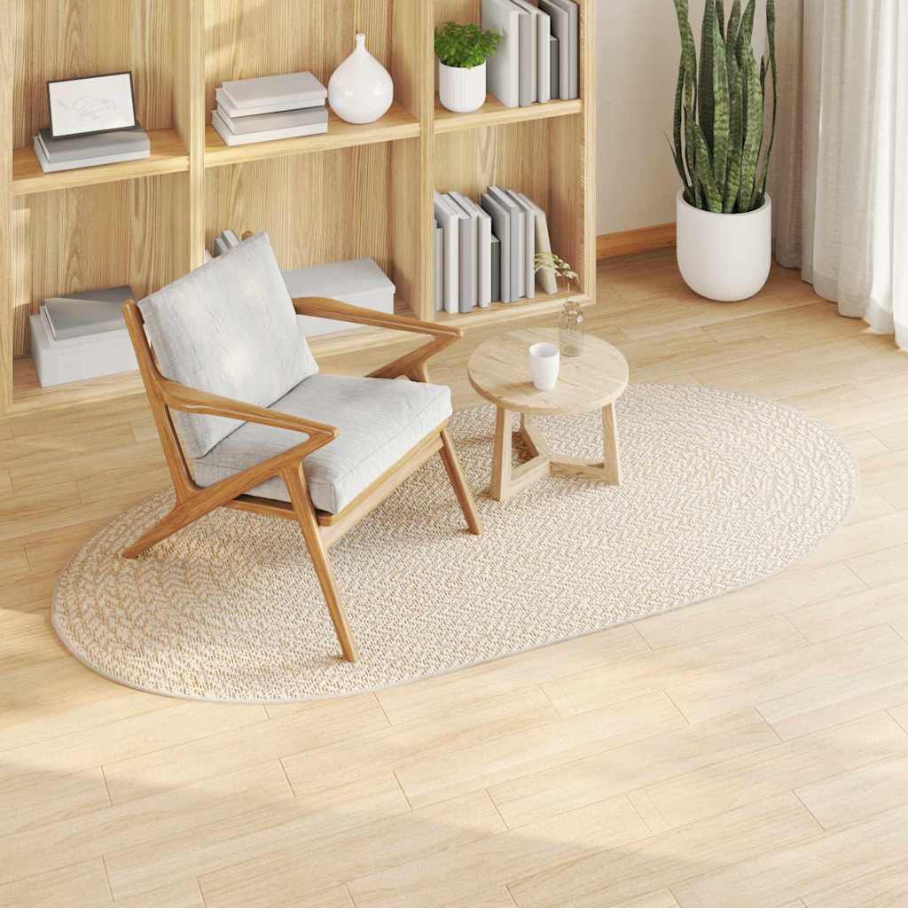 Tappeto Vidaxxl zizur crema 200 x 100 cm in polipropilene