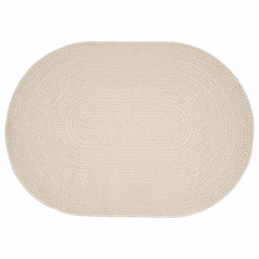 Vidaxl vloerkleed zizur crème 170 x 120 cm polypropyleen