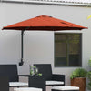 Vidaxxl sombrilla de jardín terracota 248 x 248 x 148 cm poliéster y acero