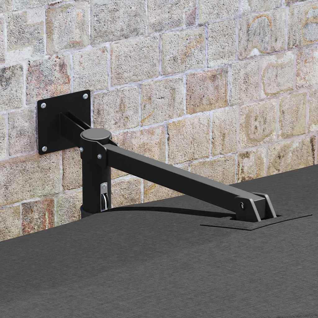 Sombrilla de jardín vidaxxl antracita 248,5 x 247,5 x 160 cm poliéster y acero