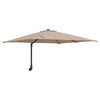Vidaxl tuinparasol taupe 248,5 x 247,5 x 160 cm polyester en staal