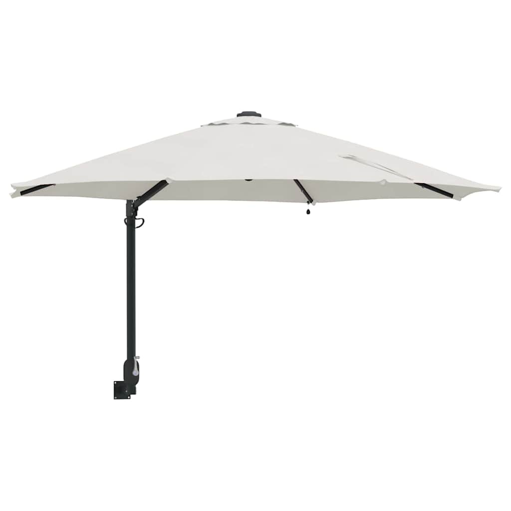 Ombrellone da giardino Vidaxxl sabbia 248 x 248 x 148 cm poliestere e acciaio