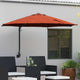 Vidaxl tuinparasol terracotta 248 x 248 x 148 cm polyester en staal
