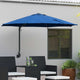 Vidaxl tuinparasol azurblauw 248 x 248 x 148 cm polyester en staal