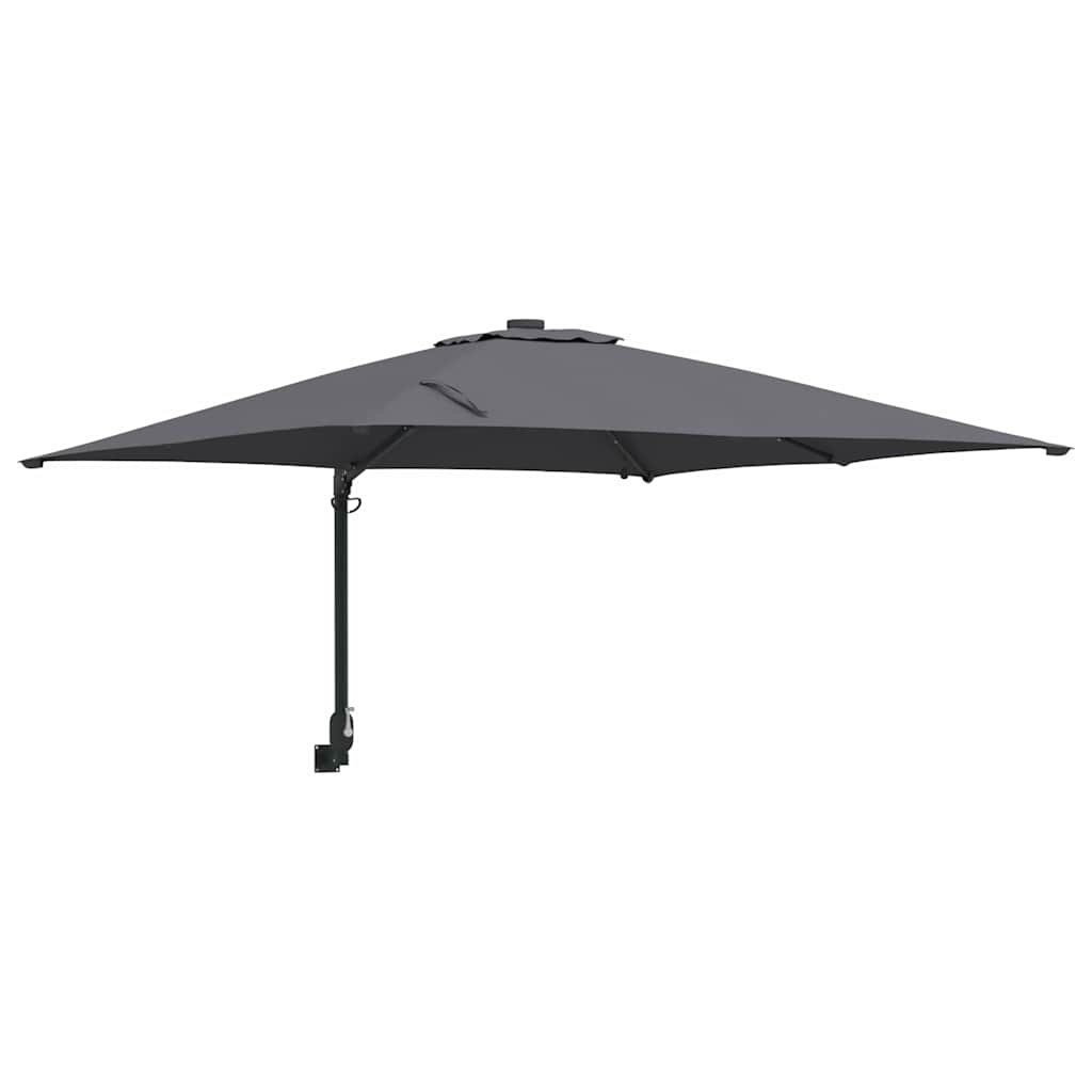 Ombrellone da giardino Vidaxxl antracite 248,5 x 247,5 x 160 cm poliestere e acciaio