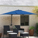 Ombrellone da giardino Vidaxxl azzurro 248,5 x 247,5 x 160 cm poliestere e acciaio
