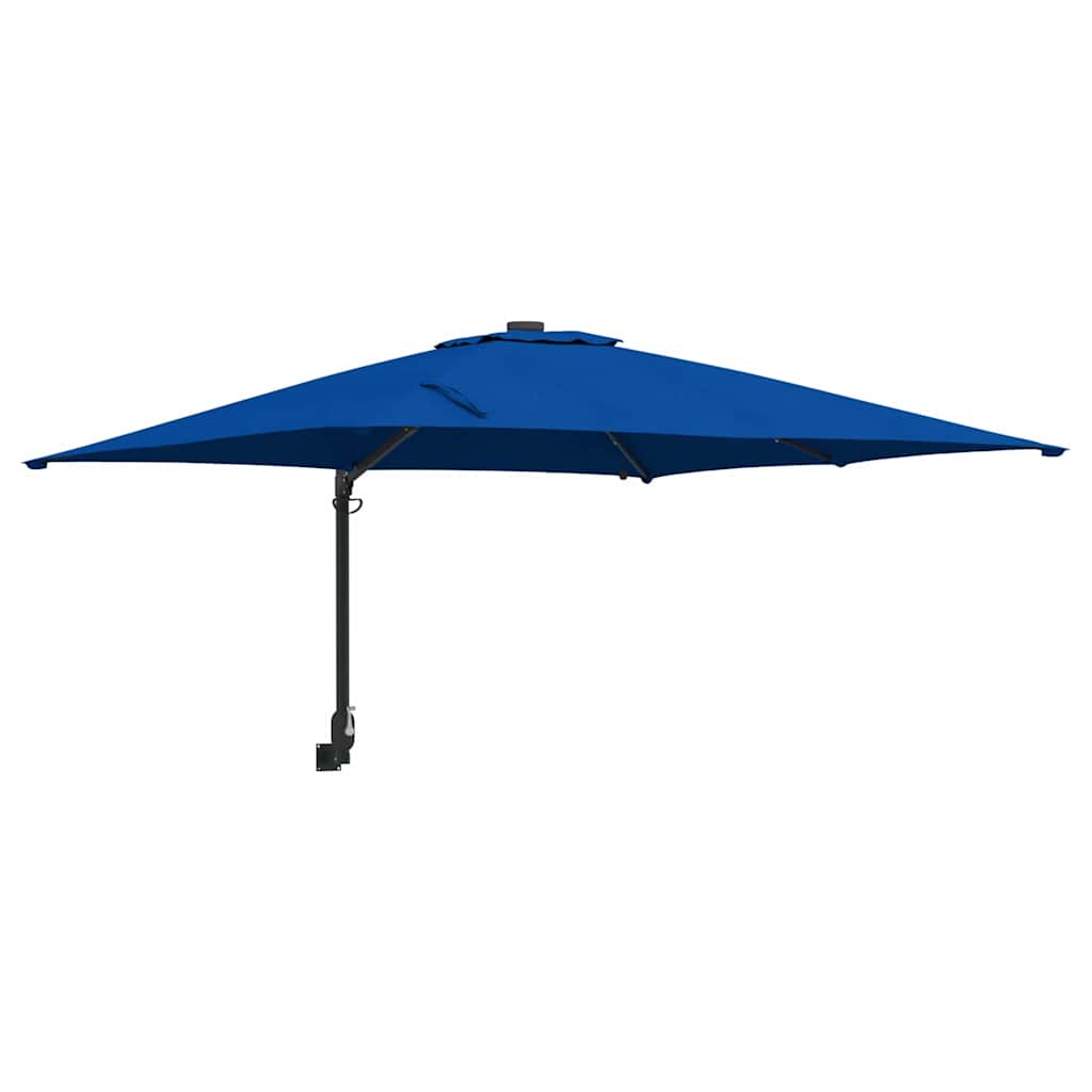 Ombrellone da giardino Vidaxxl azzurro 248,5 x 247,5 x 160 cm poliestere e acciaio