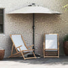 Ombrellone da giardino VidaXL sabbia 294 x 150 x 223 cm poliestere e acciaio