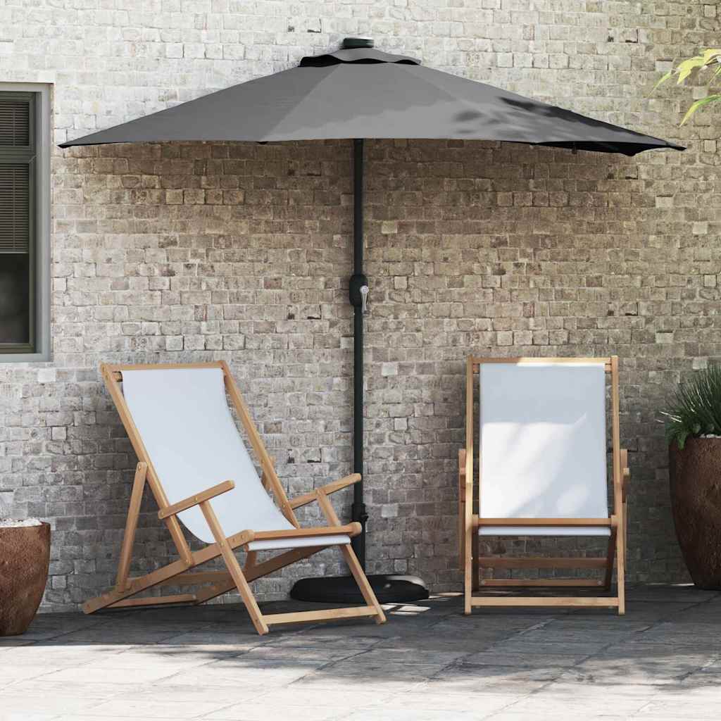 Ombrellone da giardino Vidaxxl antracite 294 x 150 x 223 cm poliestere e acciaio