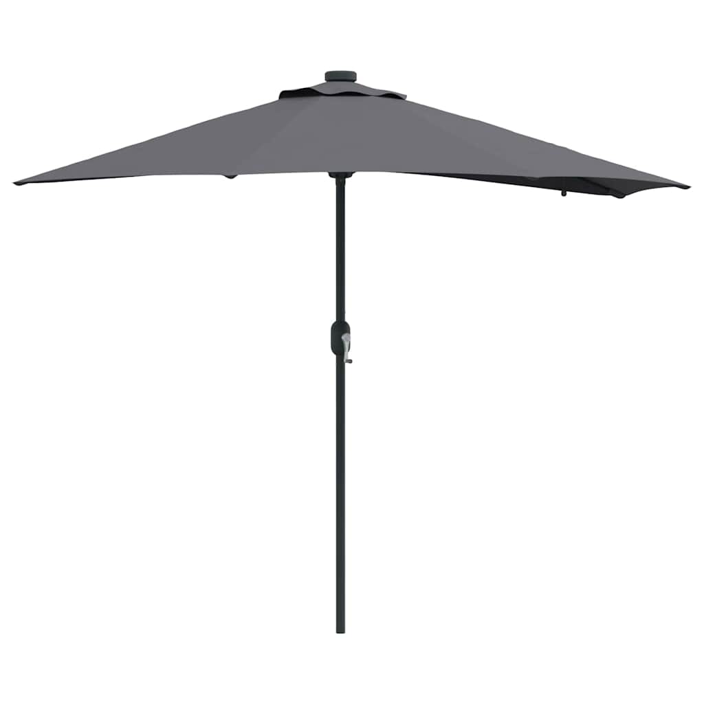 Ombrellone da giardino Vidaxxl antracite 294 x 150 x 223 cm poliestere e acciaio