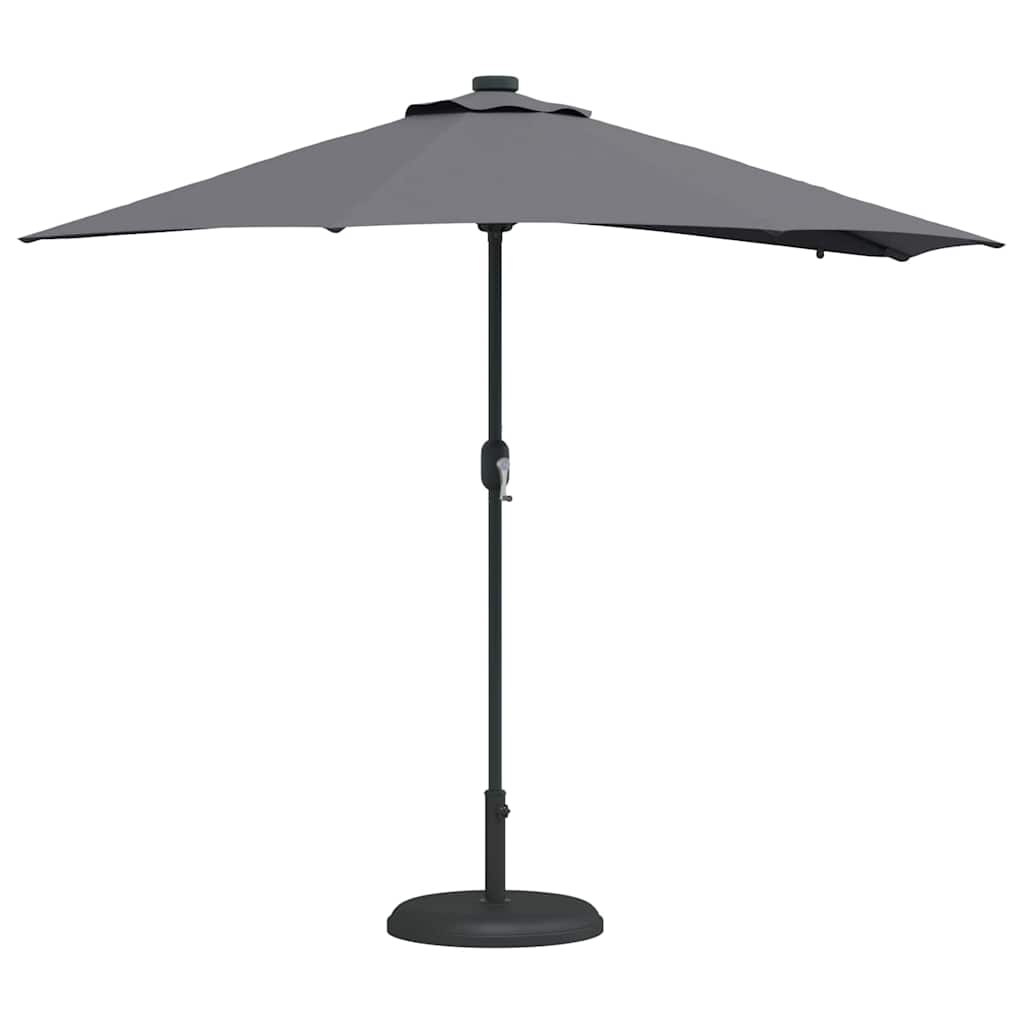 Ombrellone da giardino Vidaxxl antracite 294 x 150 x 223 cm poliestere e acciaio
