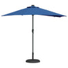 Ombrellone da giardino Vidaxxl azzurro 294 x 150 x 223 cm poliestere e acciaio