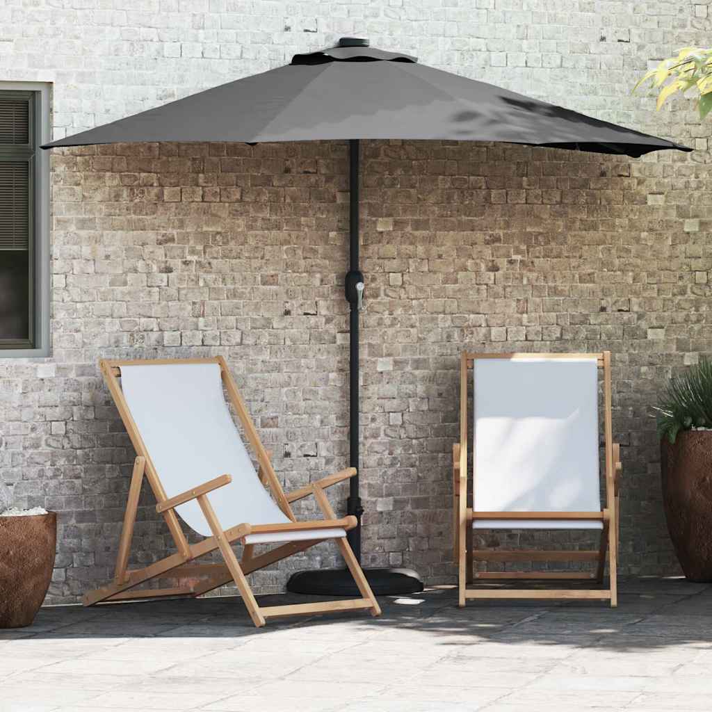 Ombrellone da giardino Vidaxxl antracite 294 x 150 x 224 cm poliestere e acciaio