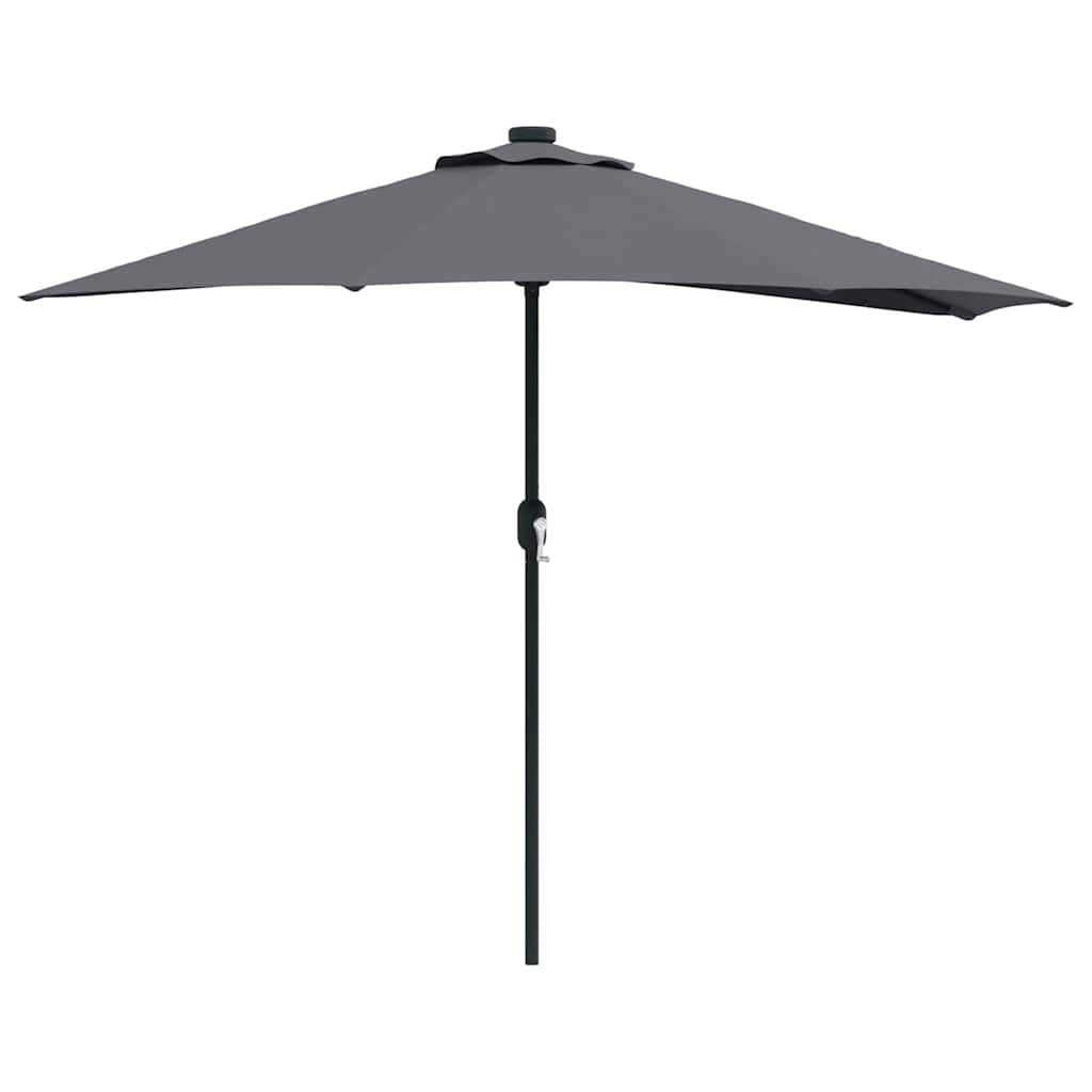 Ombrellone da giardino Vidaxxl antracite 294 x 150 x 224 cm poliestere e acciaio