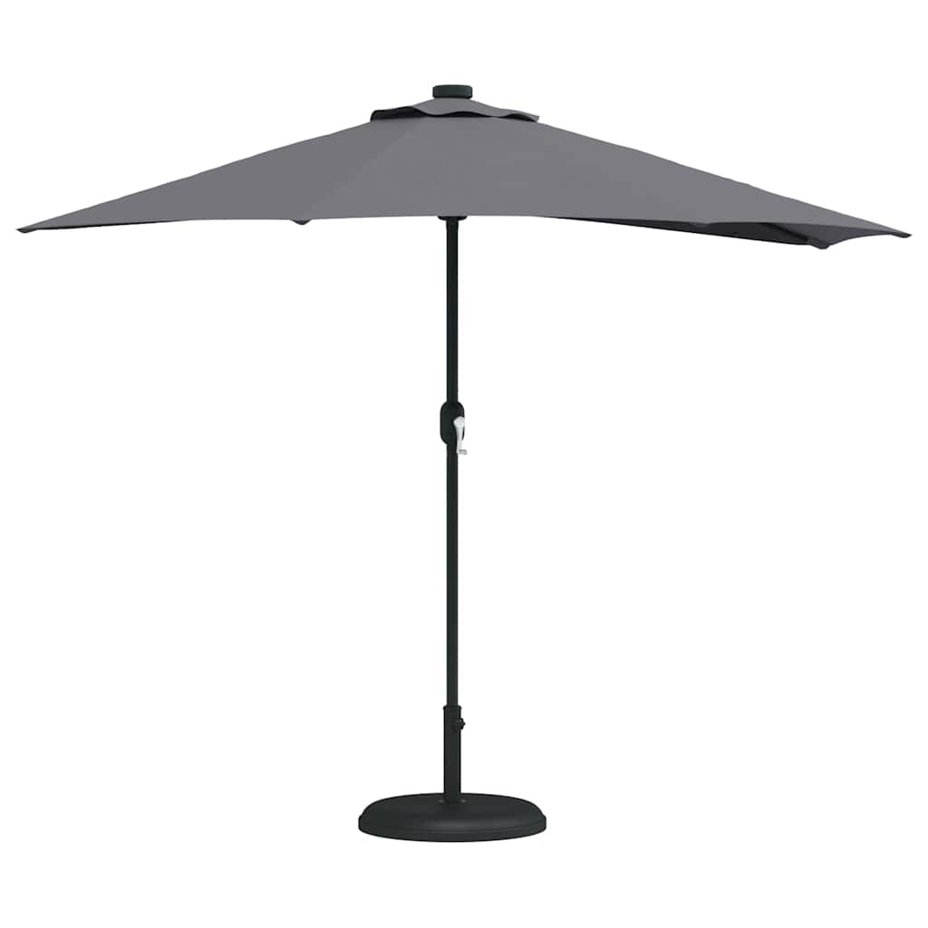 Ombrellone da giardino Vidaxxl antracite 294 x 150 x 224 cm poliestere e acciaio