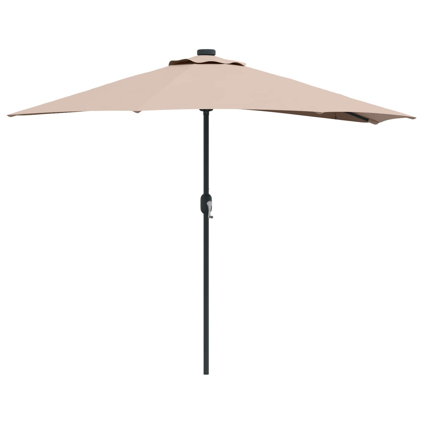 Vidaxx sombrilla de jardín gris topo 294 x 150 x 224 cm poliéster y acero