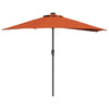 Vidaxl tuinparasol terracotta 294 x 150 x 224 cm polyester en staal
