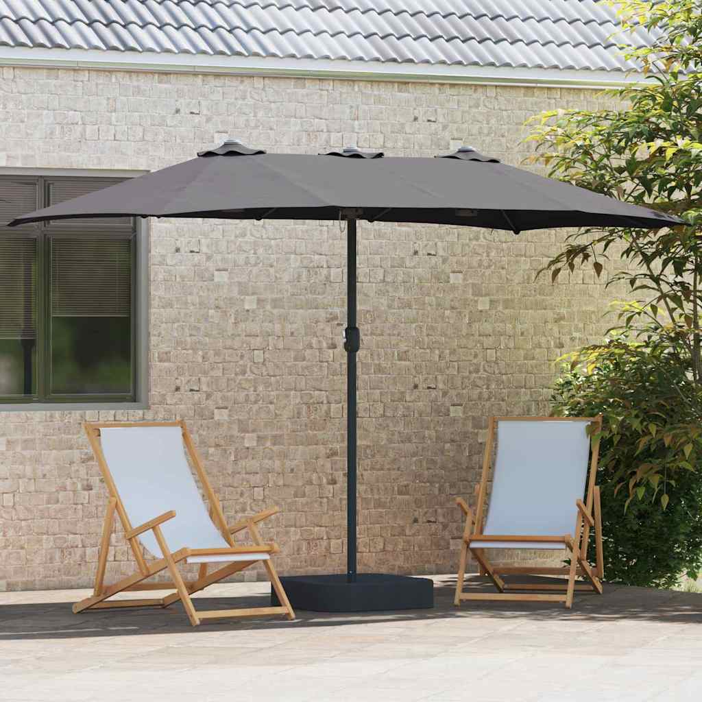 Vidaxl tuinparasol antraciet 385 x 209 x 244 cm polyester en staal