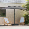 Vidaxl tuinparasol antraciet 385 x 209 x 244 cm polyester