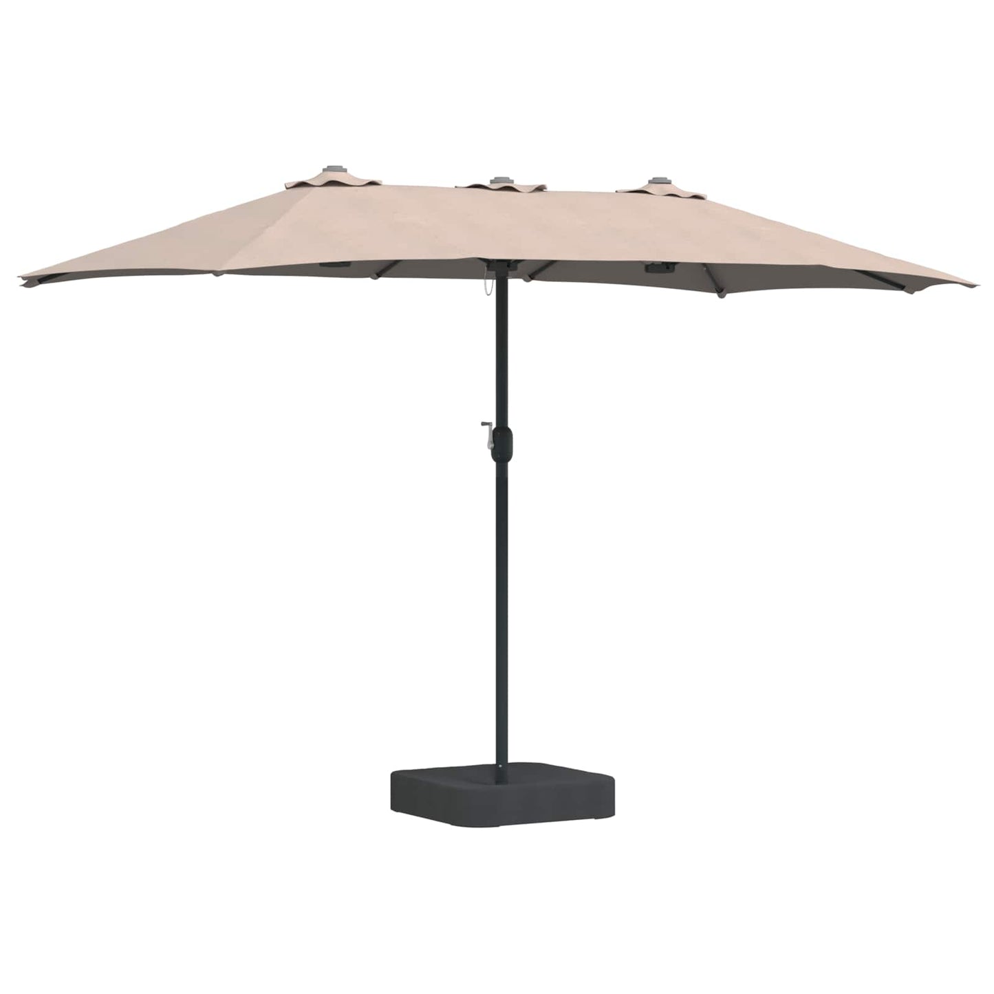 Ombrellone da giardino Vidaxx tortora 385 x 209 x 244 cm in poliestere