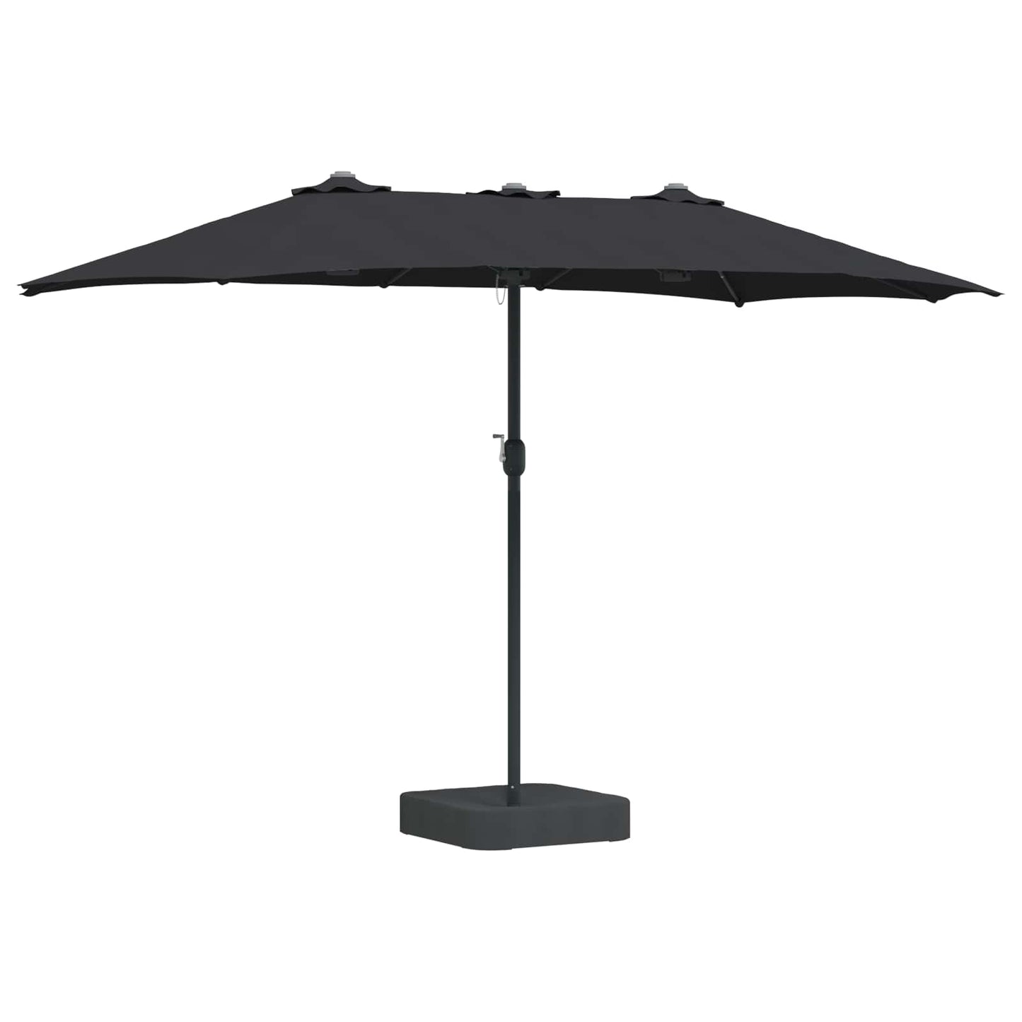 Ombrellone da giardino Vidaxx nero 385 x 209 x 244 cm in poliestere