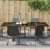 Vidaxx tappeto da esterno chevron arakil nero e grigio 600 x 250 cm