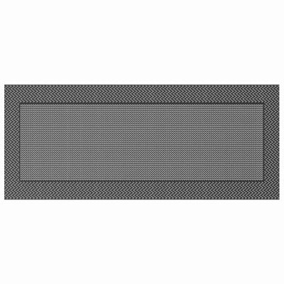 Vidaxx alfombra de exterior chevron arakil negro y gris 600 x 250 cm