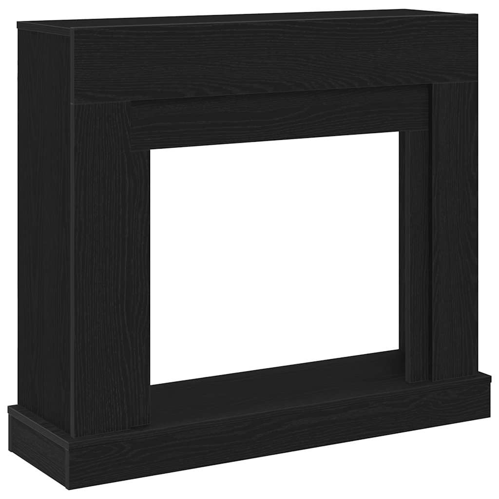 Marco de chimenea Vidaxx 100x30x87,5 cm aglomerado roble negro