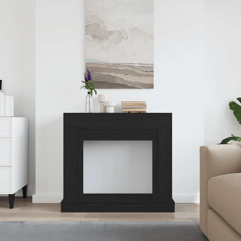 Marco de chimenea Vidaxx 100x30x87,5 cm aglomerado roble negro