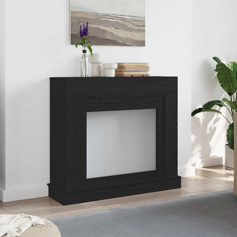 Marco de chimenea Vidaxx 100x30x87,5 cm aglomerado roble negro