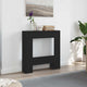 Marco de chimenea Vidaxx aglomerado roble negro 81x18x82 cm