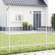 Vidaxl tuinhek 2 pcs wit 3,4 x 1,2 m poedercoating staal