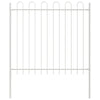 Recinzione da giardino Vidaxl 2 pezzi bianca 3,4 x 0,8 m in acciaio verniciato a polvere