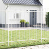 Recinzione da giardino Vidaxl 2 pezzi bianca 3,4 x 1 m in acciaio verniciato a polvere
