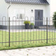 Vidaxl tuinhek 3 pcs grijs 5,1 x 1,2 m poedercoating staal