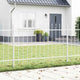 Vidaxl tuinhek 3 pcs wit 5,1 x 0,8 m poedercoating staal