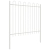 Vidaxl tuinhek 4 pcs wit 6,8 x 0,8 m poedercoating staal