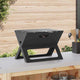 Vidaxl buiten grill zwart 46 x 31 x 31 cm staal