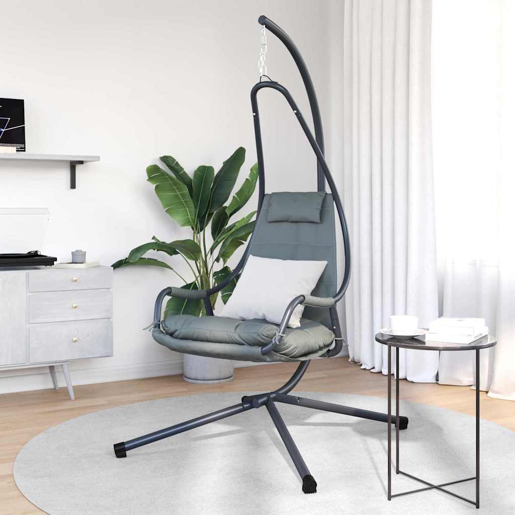 Vidaxl sedia a uovo sospesa antracite 94 x 107 x 196,5 cm in acciaio